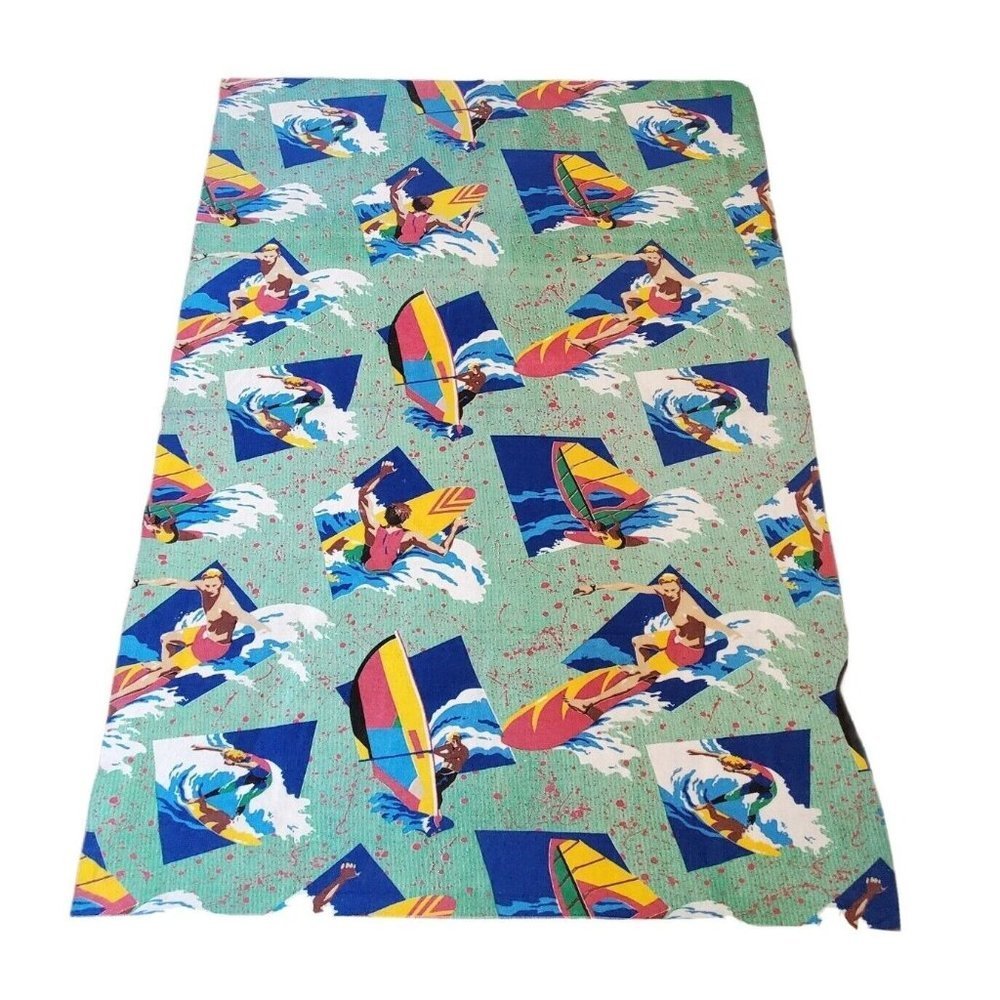 90s Felt Wool Blend Surfer Rug‎ Tapestry